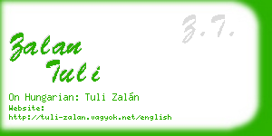 zalan tuli business card